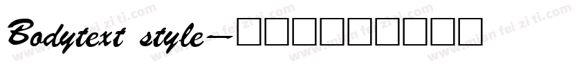 Bodytext style字体转换